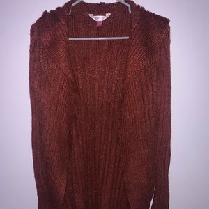 Burgundy Cardigan